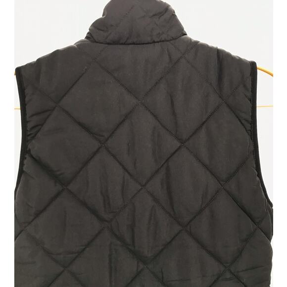 J. Crew Factory Women's Black Full Zip Quilted Vest Size XXS - Picture 7 of 11